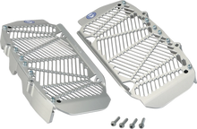Load image into Gallery viewer, Moose Offroad Radiator Guards - Silver - Triumph 12-2024 - Side View