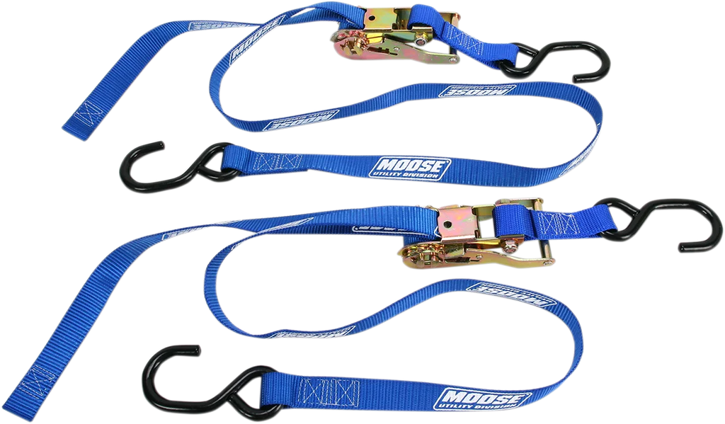 Moose Offroad Ratchet Tie-Down - 1" - Blue 3920-0299 - Main Product View