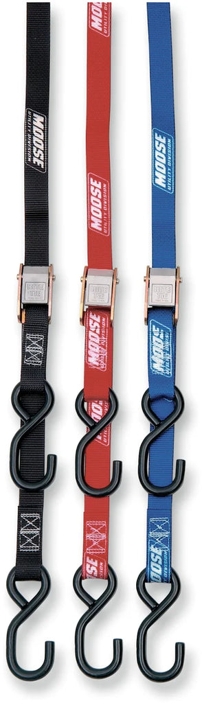 Moose Offroad Ratchet Tie-Down - 1" - Blue 3920-0299 - Side View