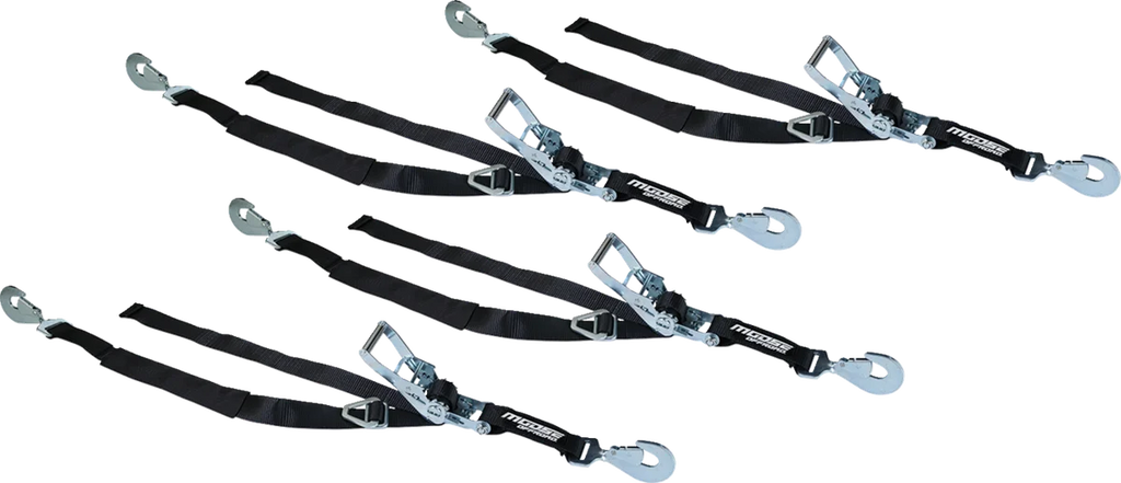 Moose Offroad Ratcheting Tiedown Pack - 2" x 8' - Black 3920-0536 - Main Product View