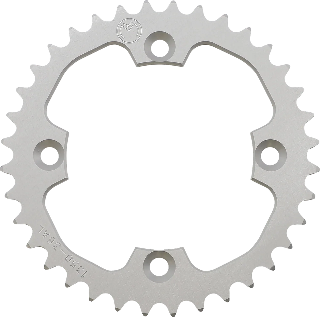 Moose Offroad Rear Aluminum Sprocket - 40 Tooth - 853-40AL fits Yamaha - Side View