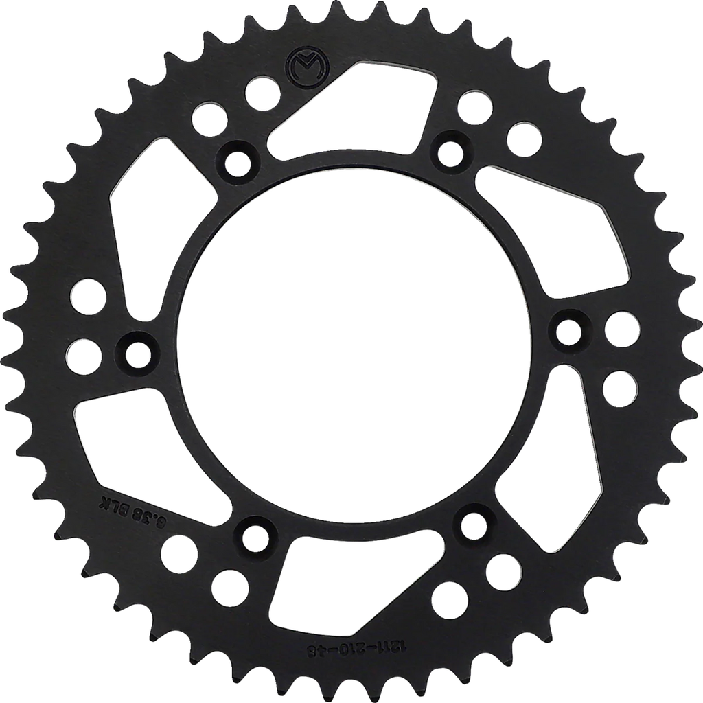 Moose Offroad Rear Sprocket - Aluminum - 48 Tooth - Black - 1211-210-48-10 fits Honda - Main Product View