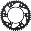 Load image into Gallery viewer, Moose Offroad Rear Sprocket - Aluminum - 49 Tooth - Black - 1211-808-49-10 fits Kawasaki / Suzuki - Main Product View