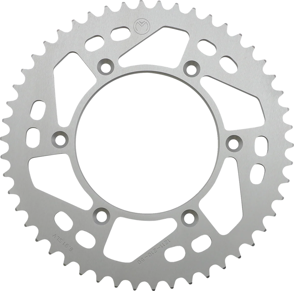 Moose Offroad Rear Sprocket - Aluminum - 50 Tooth - Silver - 1211-210-50-11 fits Honda - Main Product View