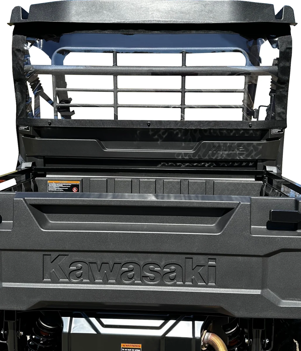 Moose Offroad Rear Windscreen - KMMXRW-11 fits Kawasaki Mule PRO MX - Side View