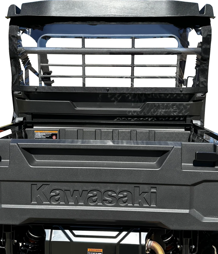 Moose Offroad Rear Windscreen - KMMXRW-11 fits Kawasaki Mule PRO MX - Side View