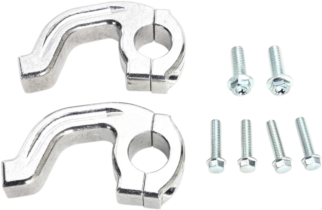 Moose Offroad Replacement Contour Handguard Inner Mount Clamp - 7/8" - Silver 50-232S - Main Product View