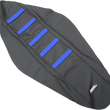 Load image into Gallery viewer, Moose Offroad Ribbed Seat Cover - Black Cover/Blue Ribs - HQV12514 fits 2014-2016 Husqvarna - Main Product View