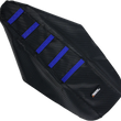 Load image into Gallery viewer, Moose Offroad Ribbed Seat Cover - Black Cover/Blue Ribs - YZ8502-332RT fits 2002-2021 Yamaha YZ85 - Main Product View