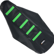 Load image into Gallery viewer, Moose Offroad Ribbed Seat Cover - Black Cover/Green Ribs - KX8514-33RT fits 2014-2025 Kawasaki KX - Main Product View
