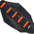 Load image into Gallery viewer, Moose Offroad Ribbed Seat Cover - Black Cover/Orange Ribs - KTM6509-336RT fits 2009-2015 Ktm 65 - Main Product View