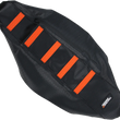 Load image into Gallery viewer, Moose Offroad Ribbed Seat Cover - Black Cover/Orange Ribs - KTM8513-336RT fits 2013-2017 Ktm 85 - Main Product View