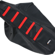 Load image into Gallery viewer, Moose Offroad Ribbed Seat Cover - Black Cover/Red Ribs - CR8096-331RT fits 1996-2007 Honda CR80 / CR85 - Main Product View
