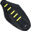 Load image into Gallery viewer, Moose Offroad Ribbed Seat Cover - Black Cover/Yellow Ribs - RMZ25010-331RT fits 10-18 Suzuki RMZ250 - Main Product View