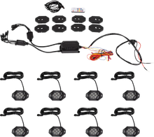 Load image into Gallery viewer, Moose Offroad Rock Light Kit - RGB - 4 Pods 100-3614-PU - Side View
