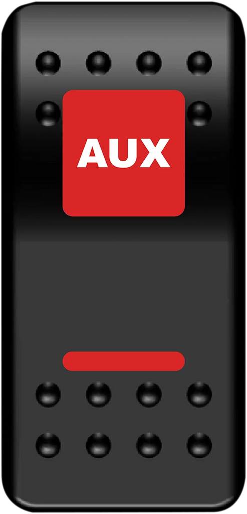 Moose Offroad Rocker Switch - Auxilary Power - Red AUX-PWR-R - Main Product View