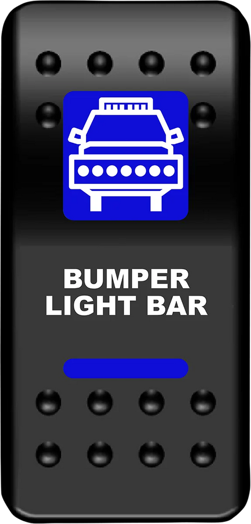 Moose Offroad Rocker Switch - Bumper Light Bar - Blue BLB-PWR - Main Product View