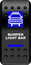 Load image into Gallery viewer, Moose Offroad Rocker Switch - Bumper Light Bar - Blue BLB-PWR - Main Product View