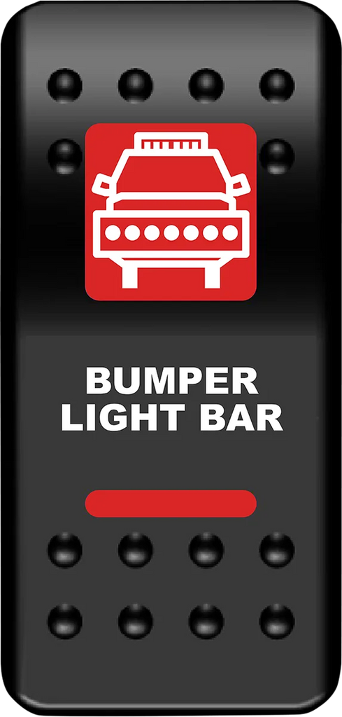 Moose Offroad Rocker Switch - Bumper Light Bar - Red BLB-PWR-R - Main Product View