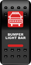 Load image into Gallery viewer, Moose Offroad Rocker Switch - Bumper Light Bar - Red BLB-PWR-R - Main Product View