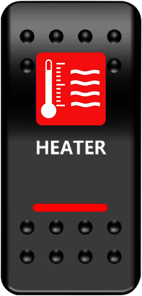 Moose Offroad Rocker Switch - Heater - Red HTR-PWR-R - Main Product View