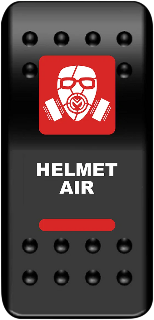 Moose Offroad Rocker Switch - Helmet Air - Red HMT-PWR-R - Main Product View
