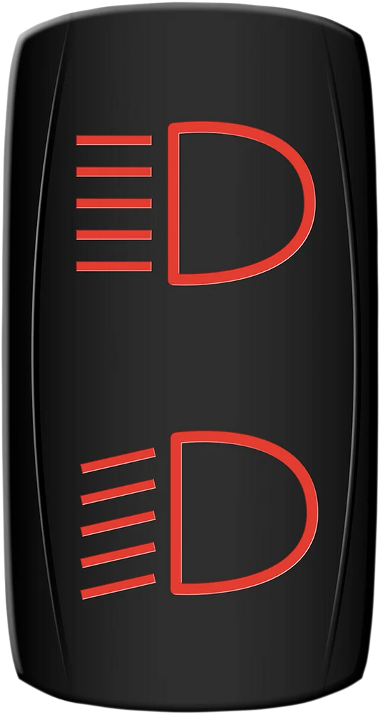 Moose Offroad Rocker Switch - Hi/Lo Beam - Red HLB-PWR-R - Main Product View