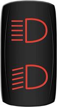 Load image into Gallery viewer, Moose Offroad Rocker Switch - Hi/Lo Beam - Red HLB-PWR-R - Main Product View