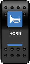 Load image into Gallery viewer, Moose Offroad Rocker Switch - Horn - Blue HRN-PWR - Main Product View