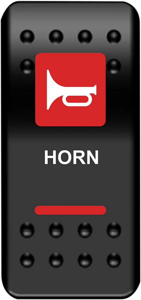 Moose Offroad Rocker Switch - Horn - Red HRN-PWR-R - Main Product View