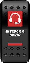 Load image into Gallery viewer, Moose Offroad Rocker Switch - Intercom - Red COM-PWR-R - Main Product View