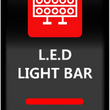 Load image into Gallery viewer, Moose Offroad Rocker Switch - Lightbar - Red LLB-PWR-R - Main Product View
