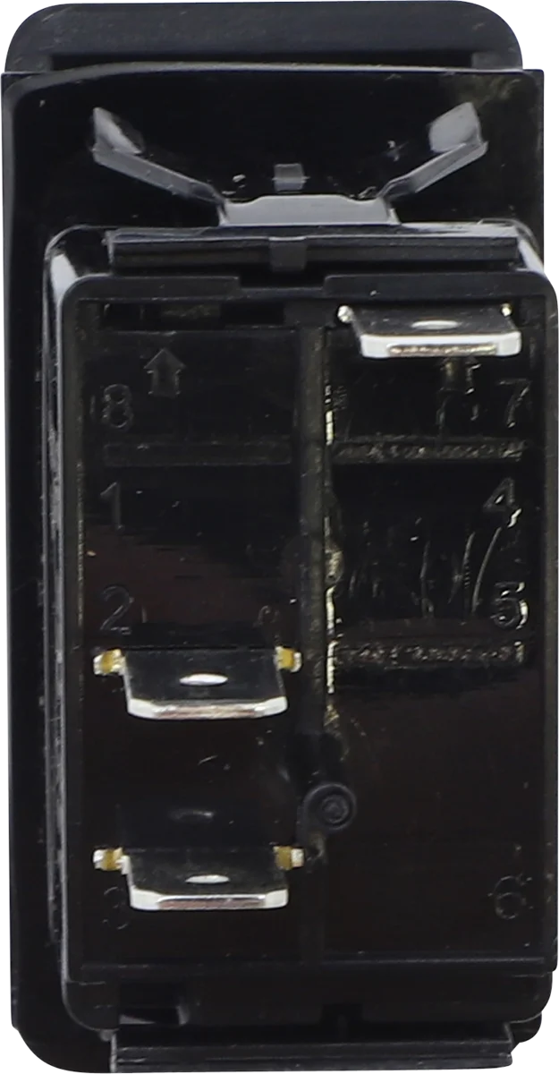 Moose Offroad Rocker Switch - On/Off - Blue GNB-PWR - Side View