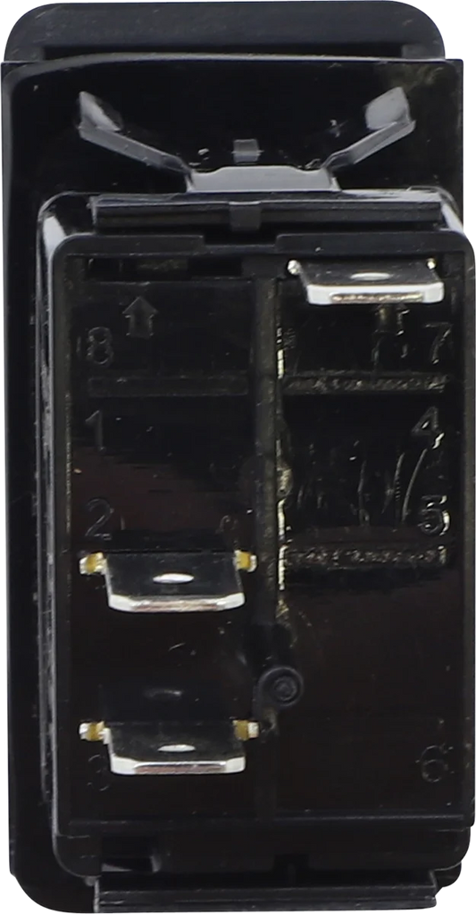 Moose Offroad Rocker Switch - On/Off - Blue GNB-PWR - Side View