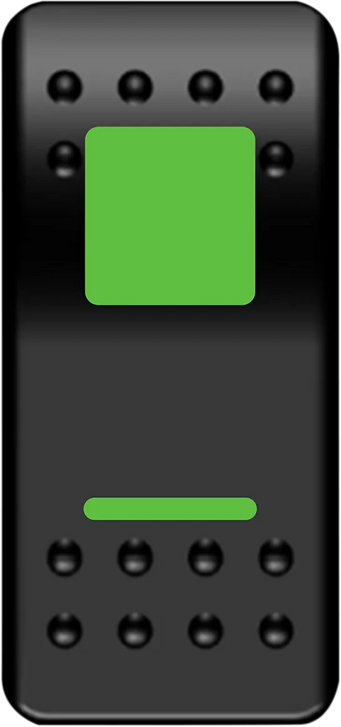Moose Offroad Rocker Switch - On/Off - Green GNG-PWR - Main Product View