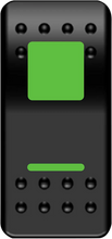 Load image into Gallery viewer, Moose Offroad Rocker Switch - On/Off - Green GNG-PWR - Main Product View