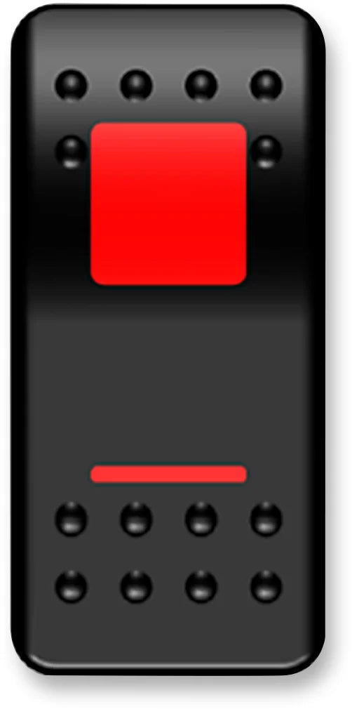 Moose Offroad Rocker Switch - On/Off - Red GNR-PWR - Main Product View
