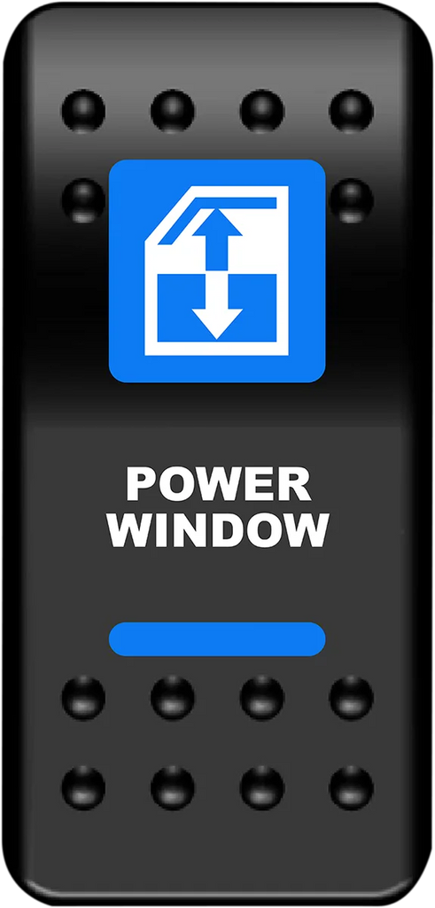 Moose Offroad Rocker Switch - Power Window - Blue WIN-PWR - Main Product View