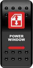 Load image into Gallery viewer, Moose Offroad Rocker Switch - Power Window - Red WIN-PWR-R - Main Product View