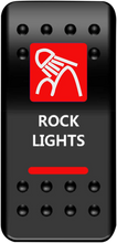 Load image into Gallery viewer, Moose Offroad Rocker Switch - Rock Lights - Red RCK-PWR-R - Main Product View