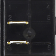 Load image into Gallery viewer, Moose Offroad Rocker Switch - Stereo STR-PWR - Side View