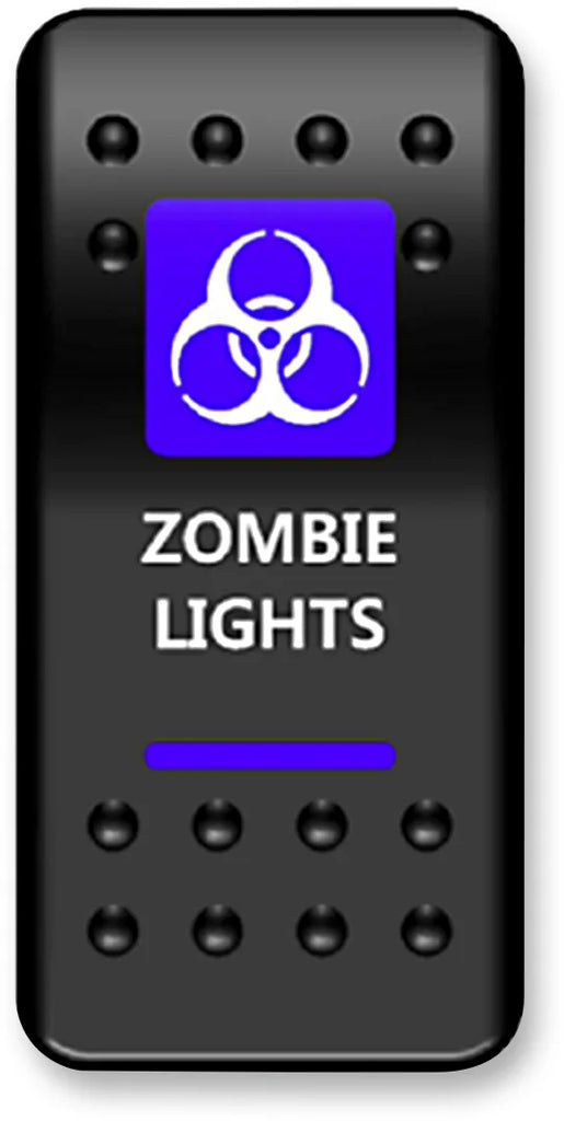 Moose Offroad Rocker Switch - Zombie Blue ZMB-PWR - Main Product View