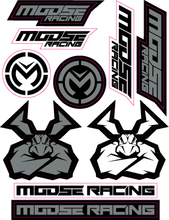 Load image into Gallery viewer, Moose Offroad S2 Decal - Moose Racing - Black/Silver 4320-2205 - Side View