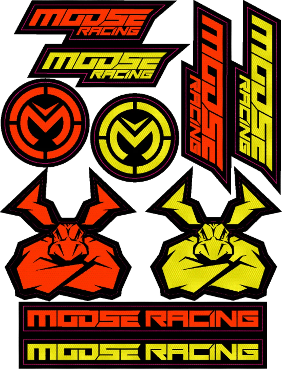 Moose Offroad S2 Decal - Moose Racing - Black/Silver 4320-2205 - Detail View