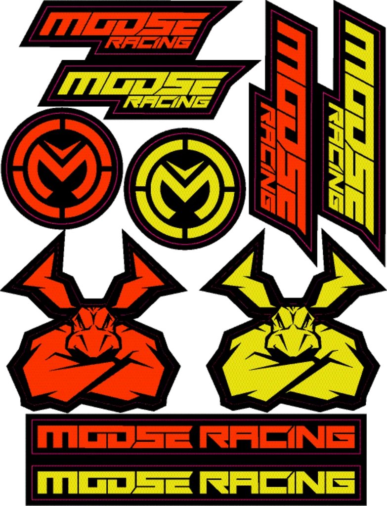 Moose Offroad S2 Decal - Moose Racing - Black/Silver 4320-2205 - Detail View