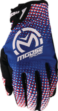 Load image into Gallery viewer, Moose Offroad SX1™ Gloves - Red/White/Blue - Medium 3330-8061 - Side View