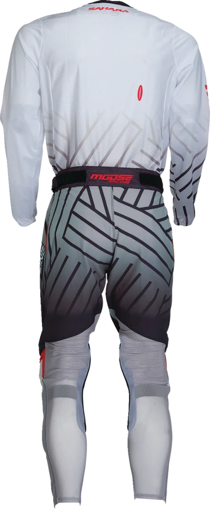 Moose Offroad Sahara Jersey - Black/White - Large 29107950 - Back View