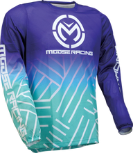 Load image into Gallery viewer, Moose Offroad Sahara Jersey - Black/White - Small 29107948 - Installation View