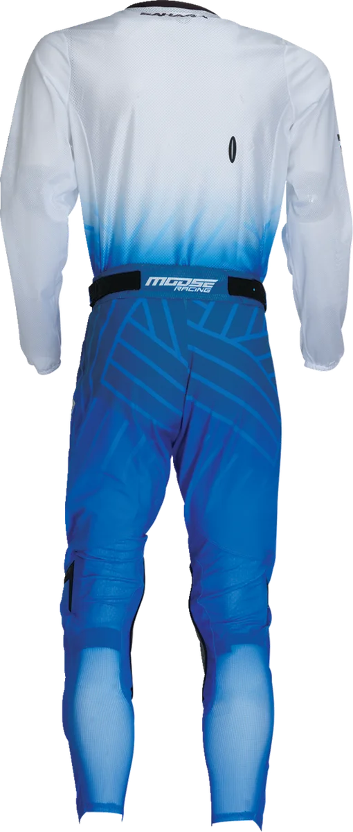 Moose Offroad Sahara Jersey - Blue/White - Medium 29107931 - Back View
