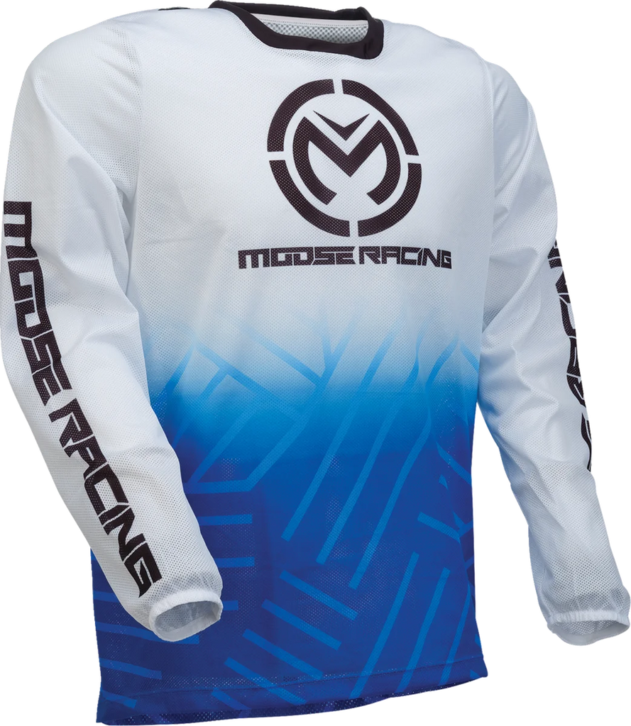 Moose Offroad Sahara Jersey - Blue/White - Small 29107930 - Main Product View